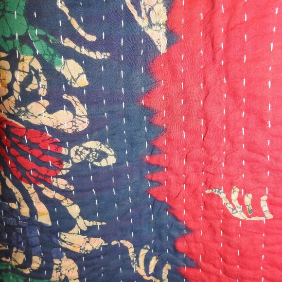 ✨ One-of-a-Kind Kantha Quilted Jacket ✨ - Picture 4 of 5